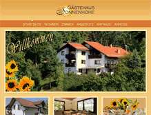 Tablet Screenshot of haus-sonnenhoehe.de